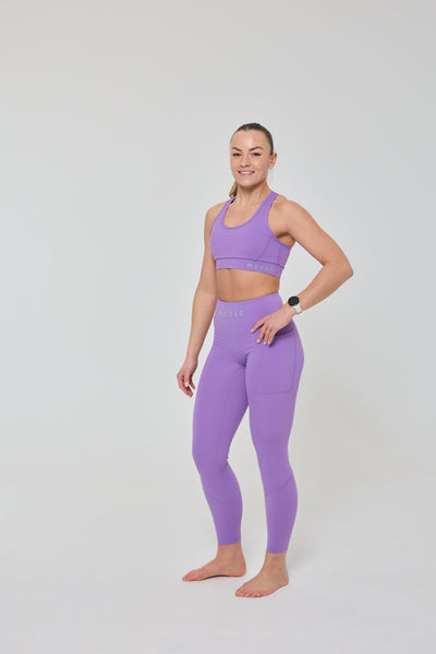 Infinite High Waisted Leggings - Purple