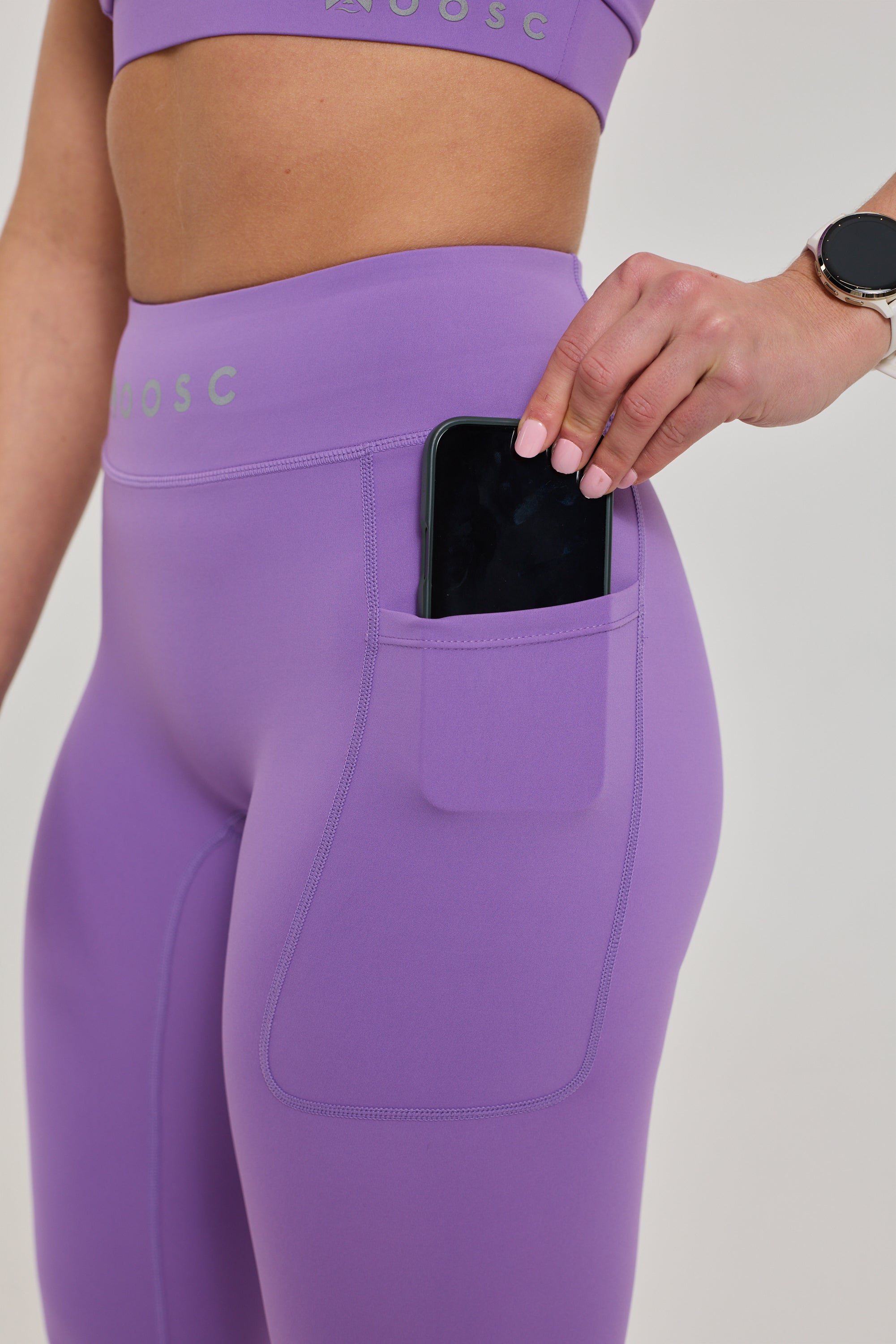 Infinite High Waisted Leggings - Purple