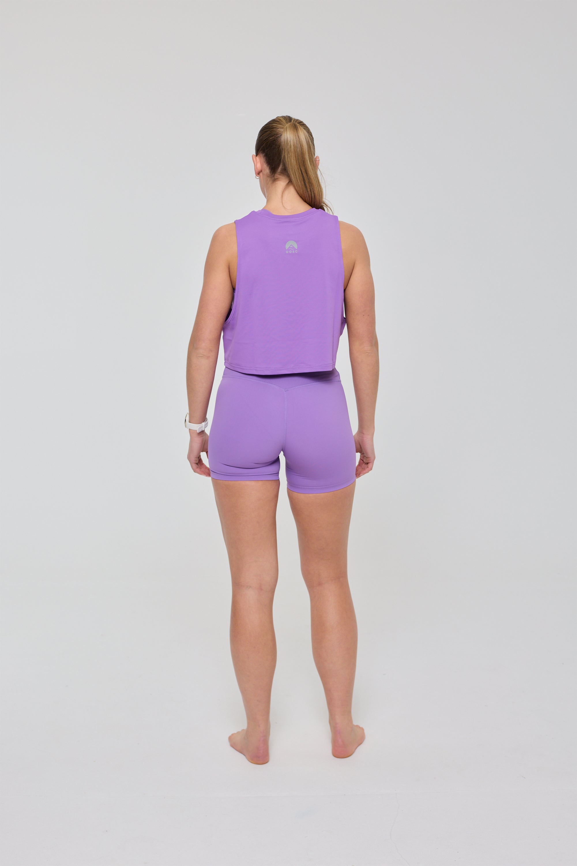 Infinite High Waisted Shorts - Purple
