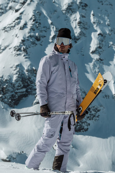 Pantalon à bretelles Yeh Man Lavande