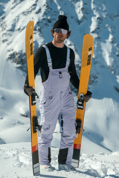 Pantalon à bretelles Yeh Man Lavande
