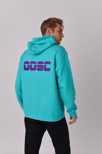 Retro OOSC Hoodie Aqua