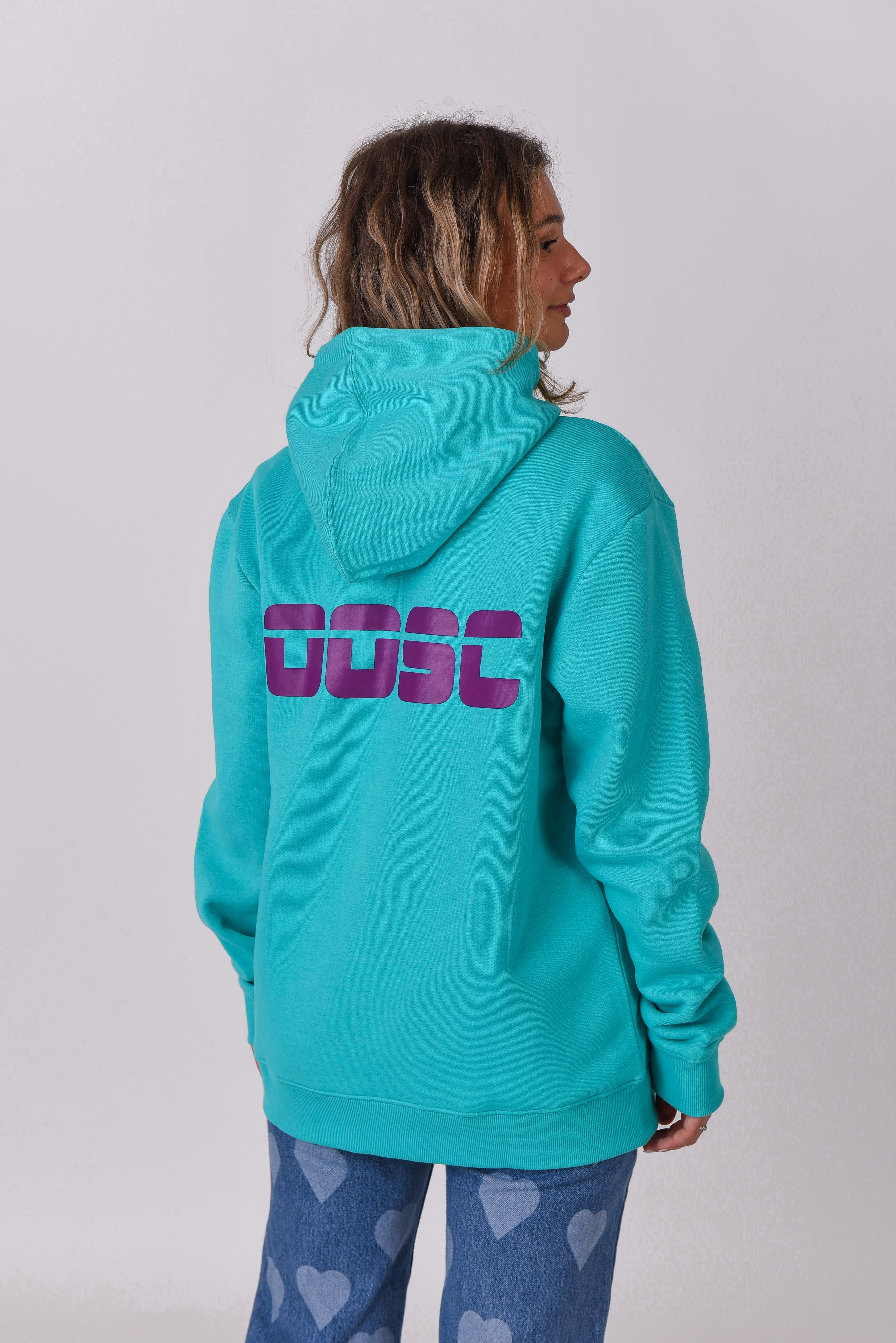 Retro OOSC Hoodie - Aqua