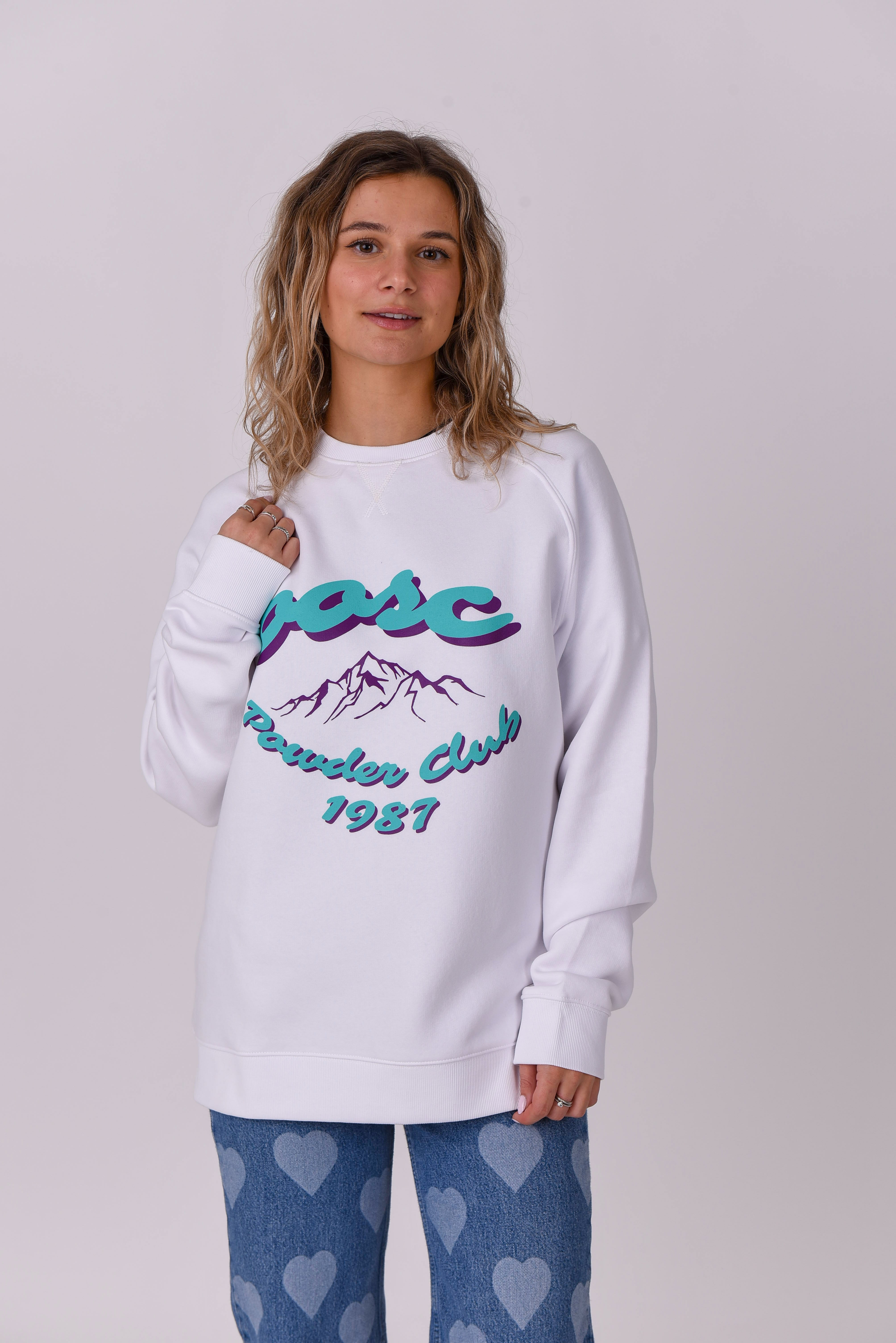 Sweat-shirt Powder Club - Blanc