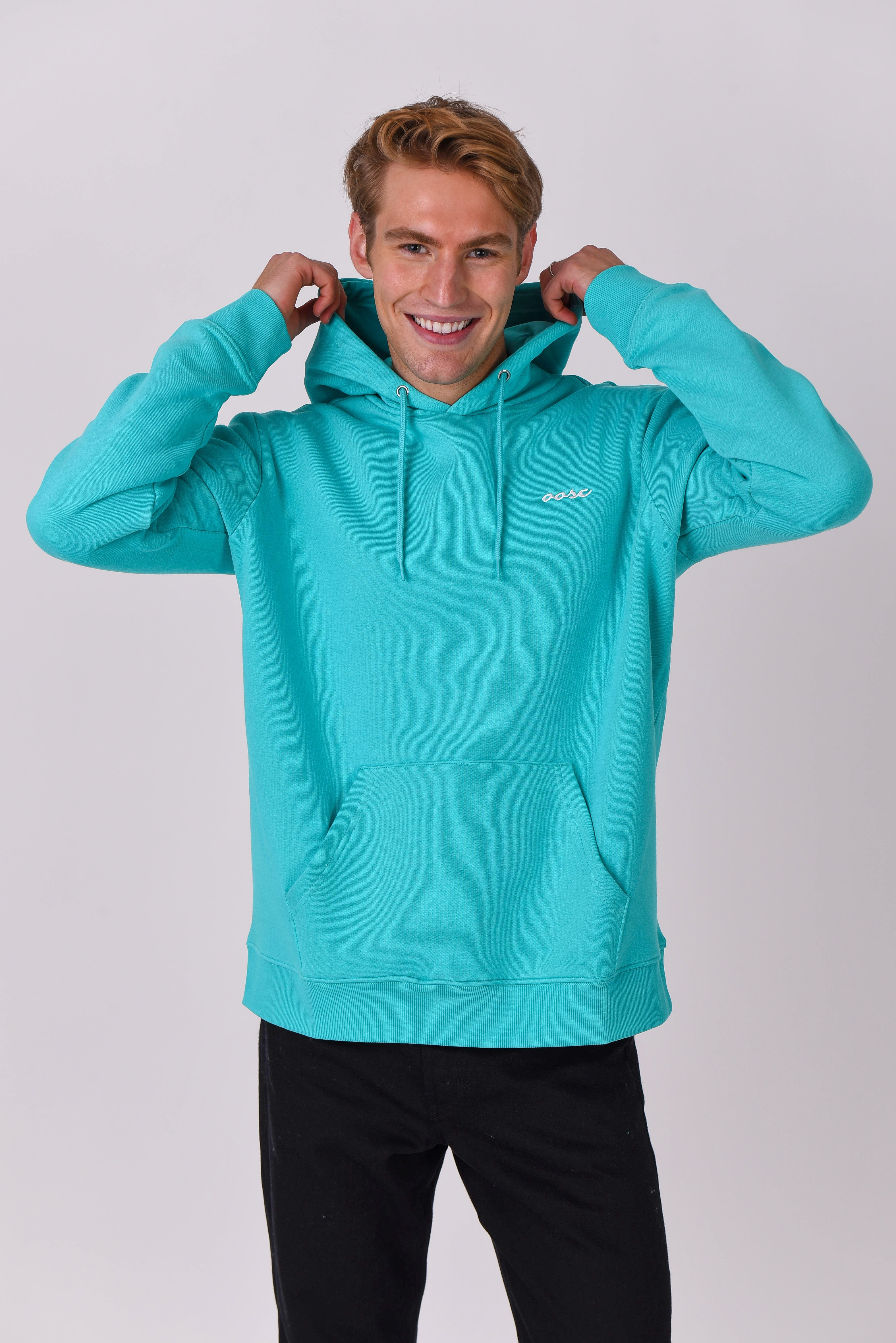 Powder Club Hoodie Aqua