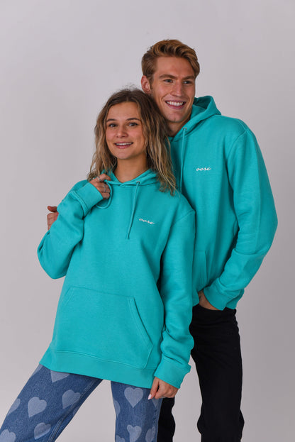 Powder Club Hoodie Aqua