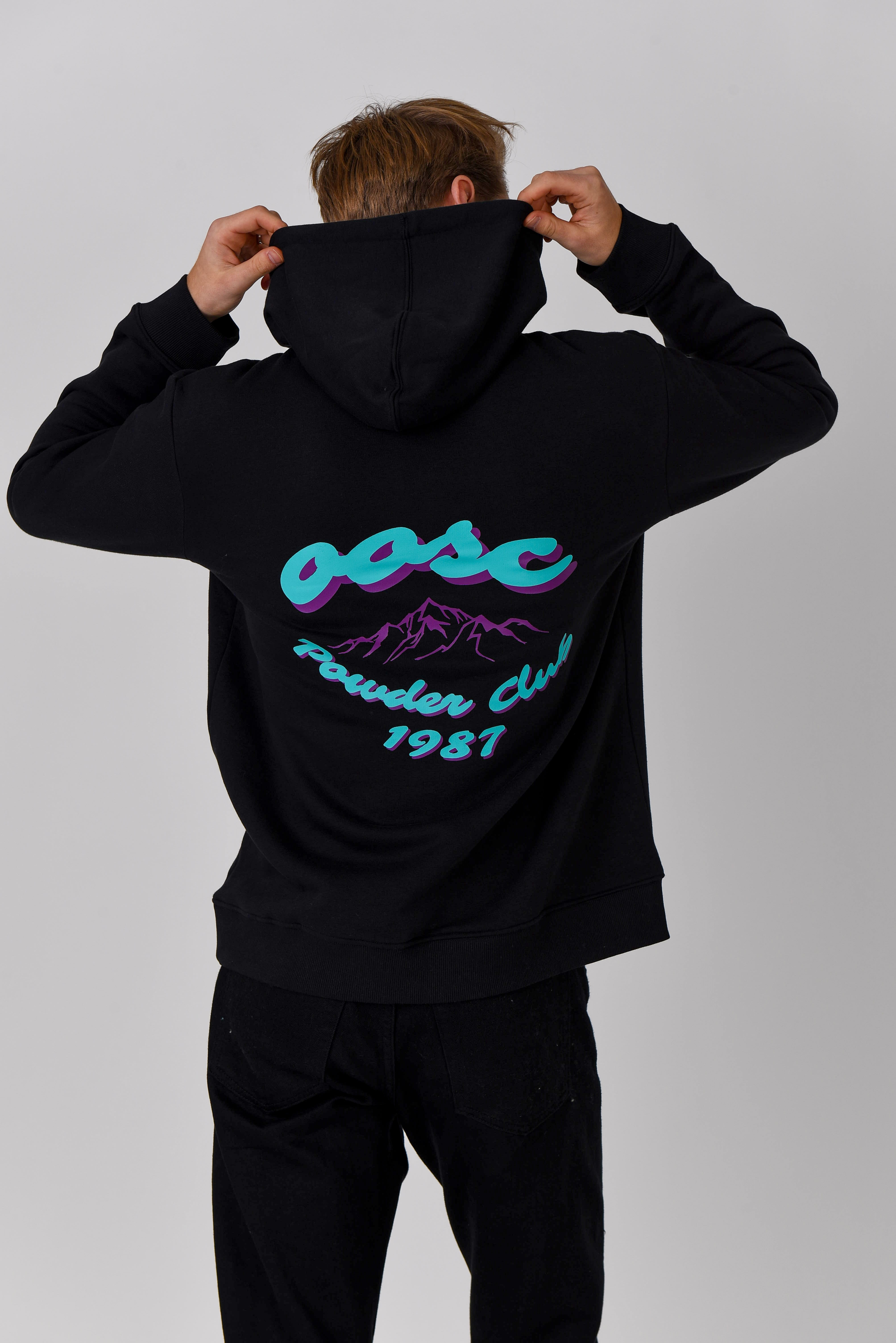 Powder Club Hoodie Black