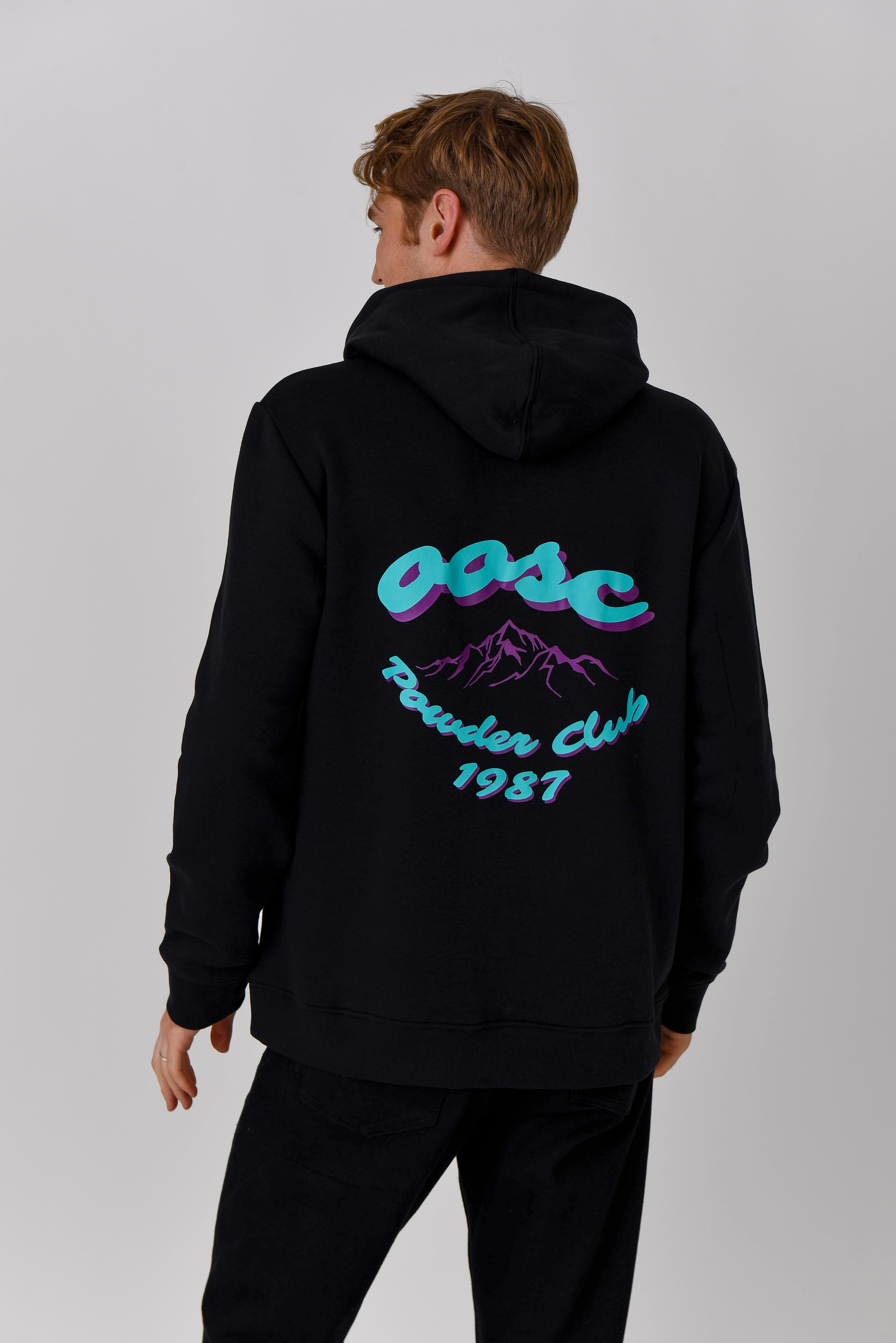 Powder Club Hoodie Black