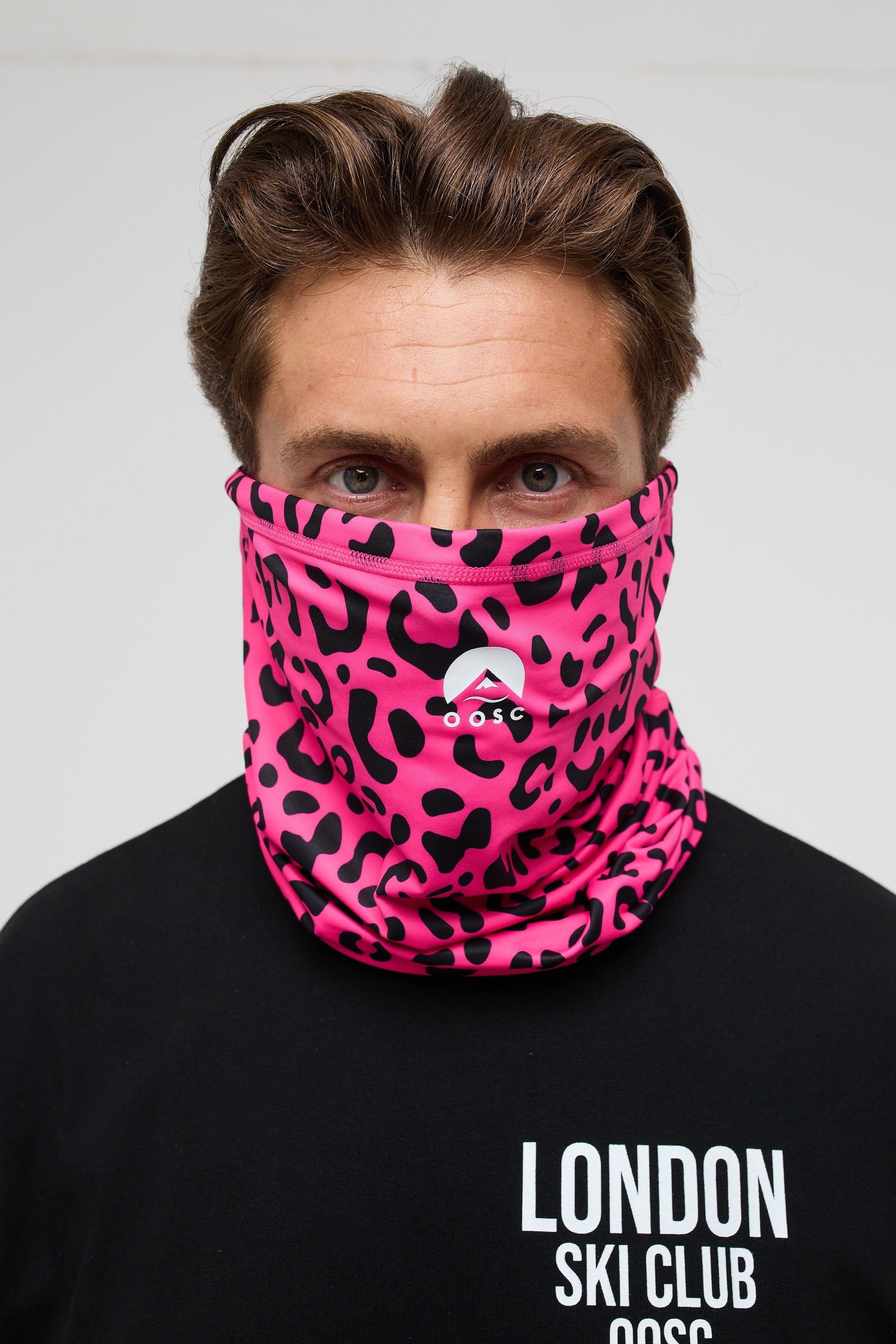 OOSC Neckwarmer - Hotel California Pink Leopard