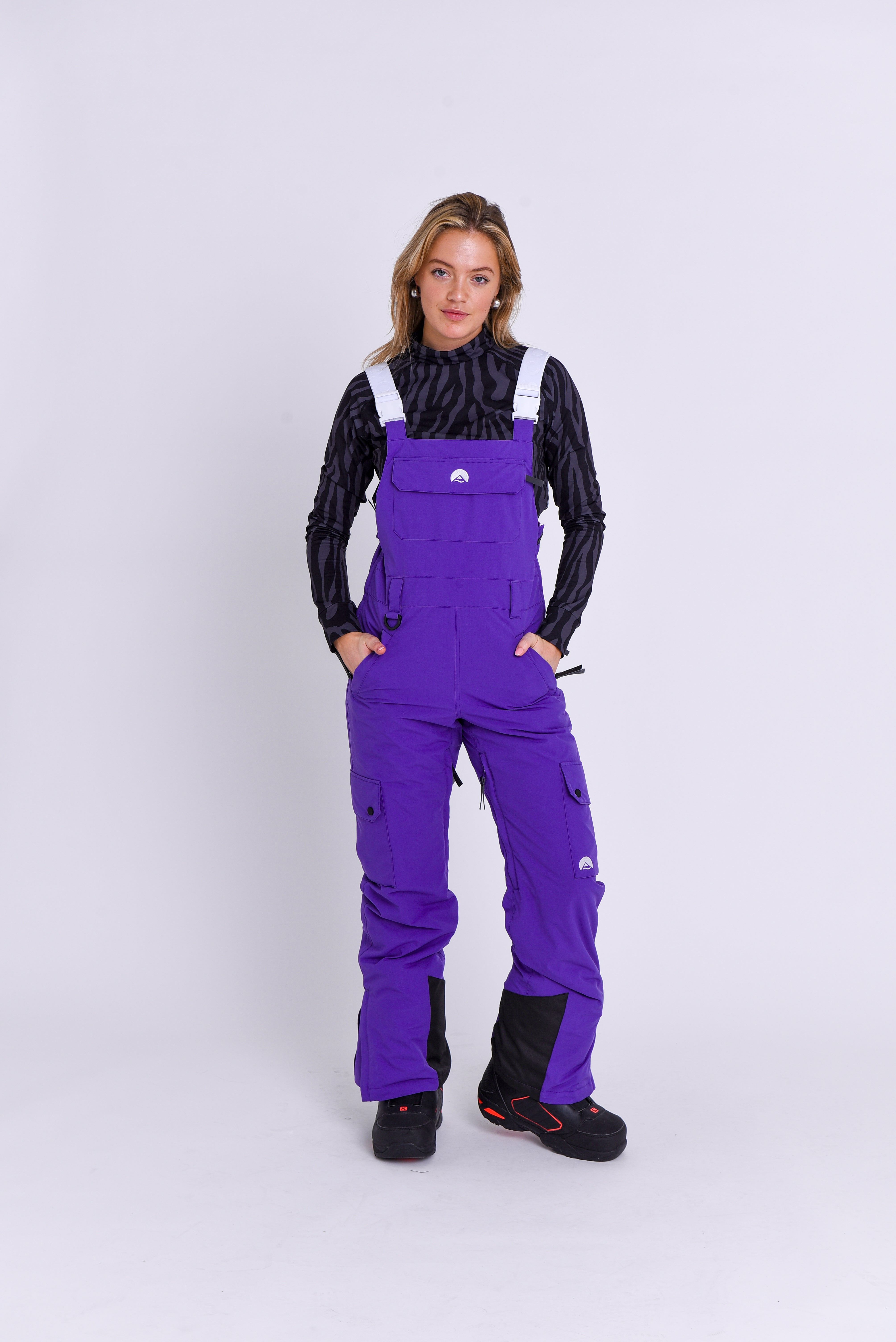 Yeh Girl Bib Pant - Purple