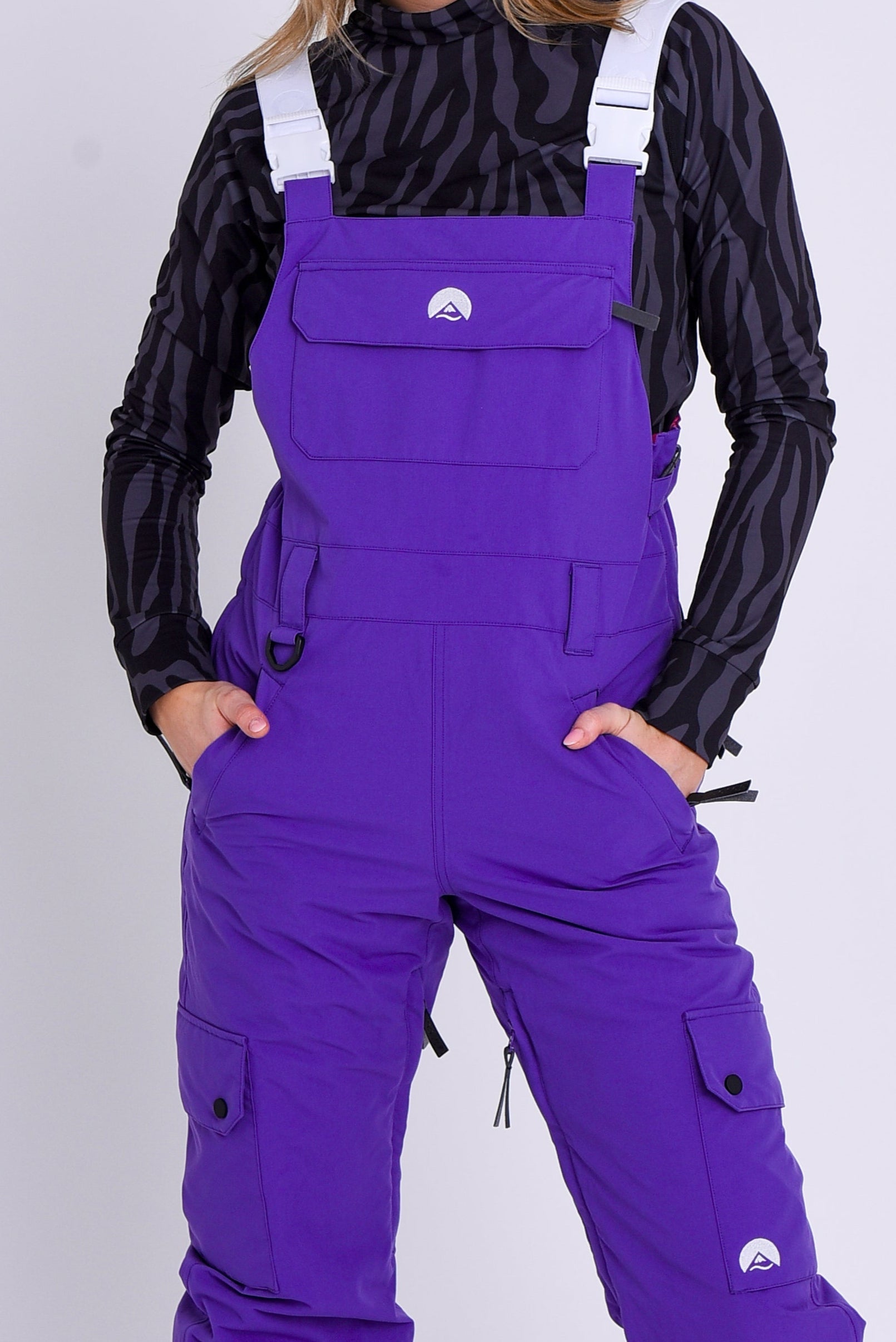 Yeh Girl Bib Pant - Purple