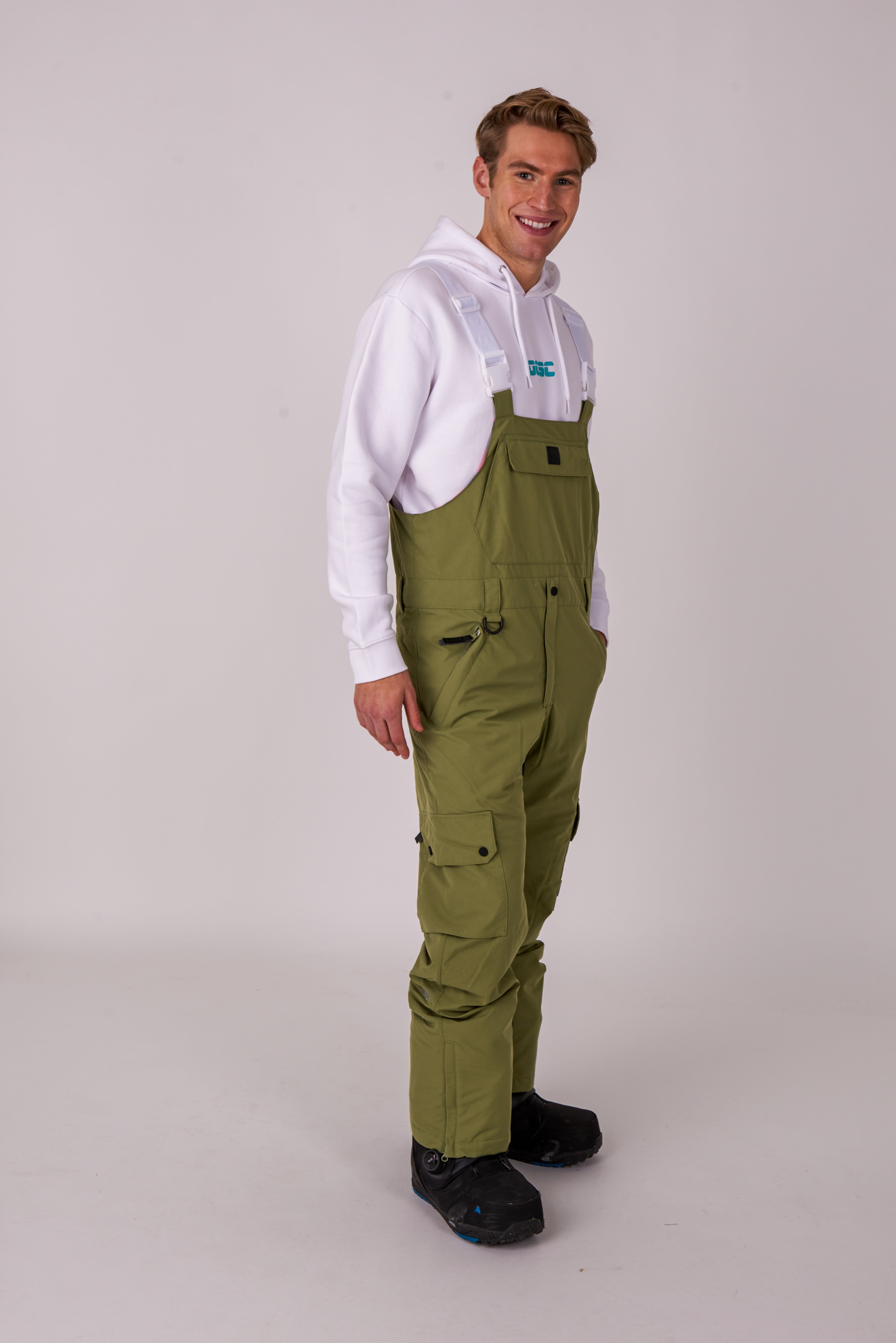 Yeh Man Bib Pant - Khaki