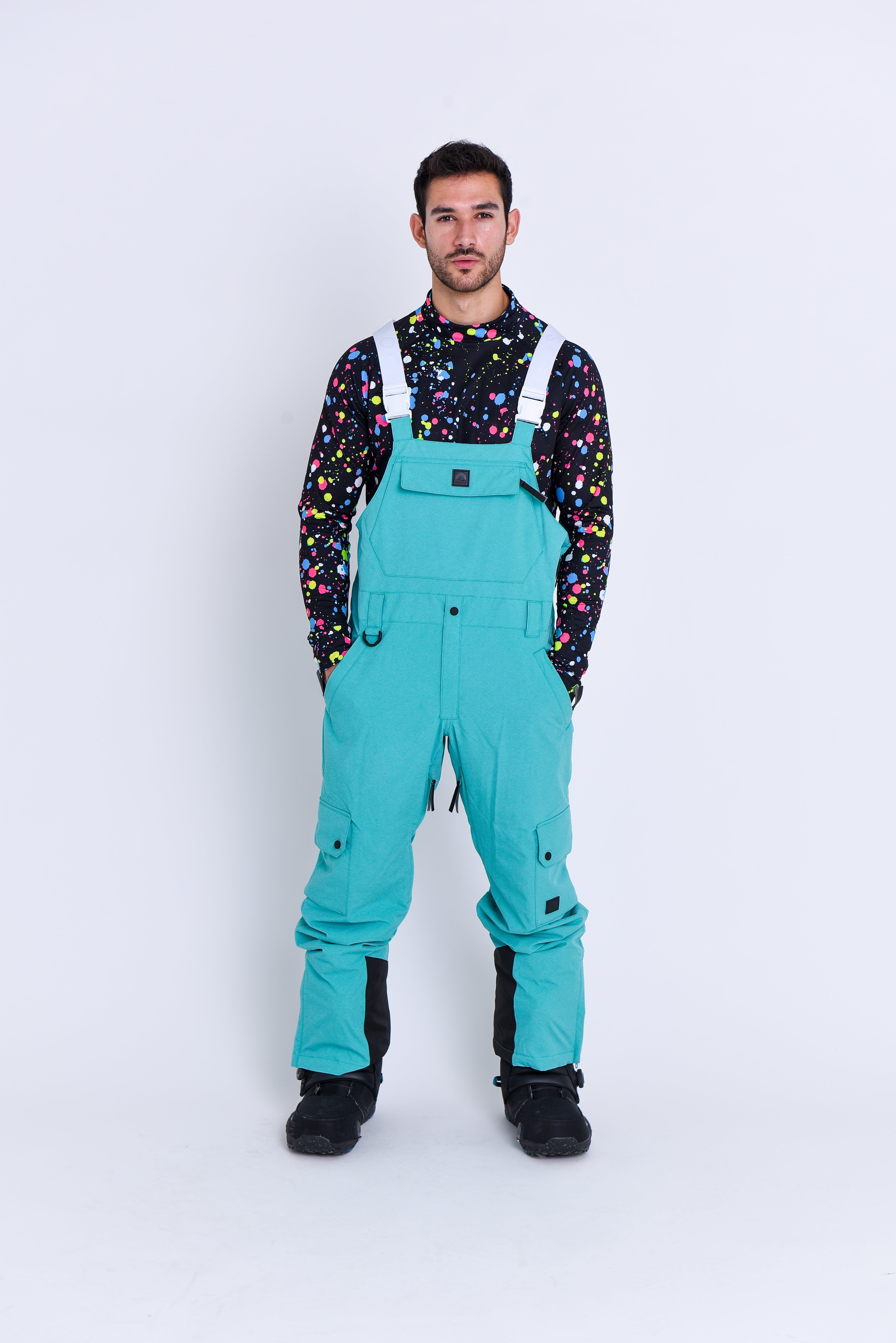 Yeh Man Bib Pant - Aqua