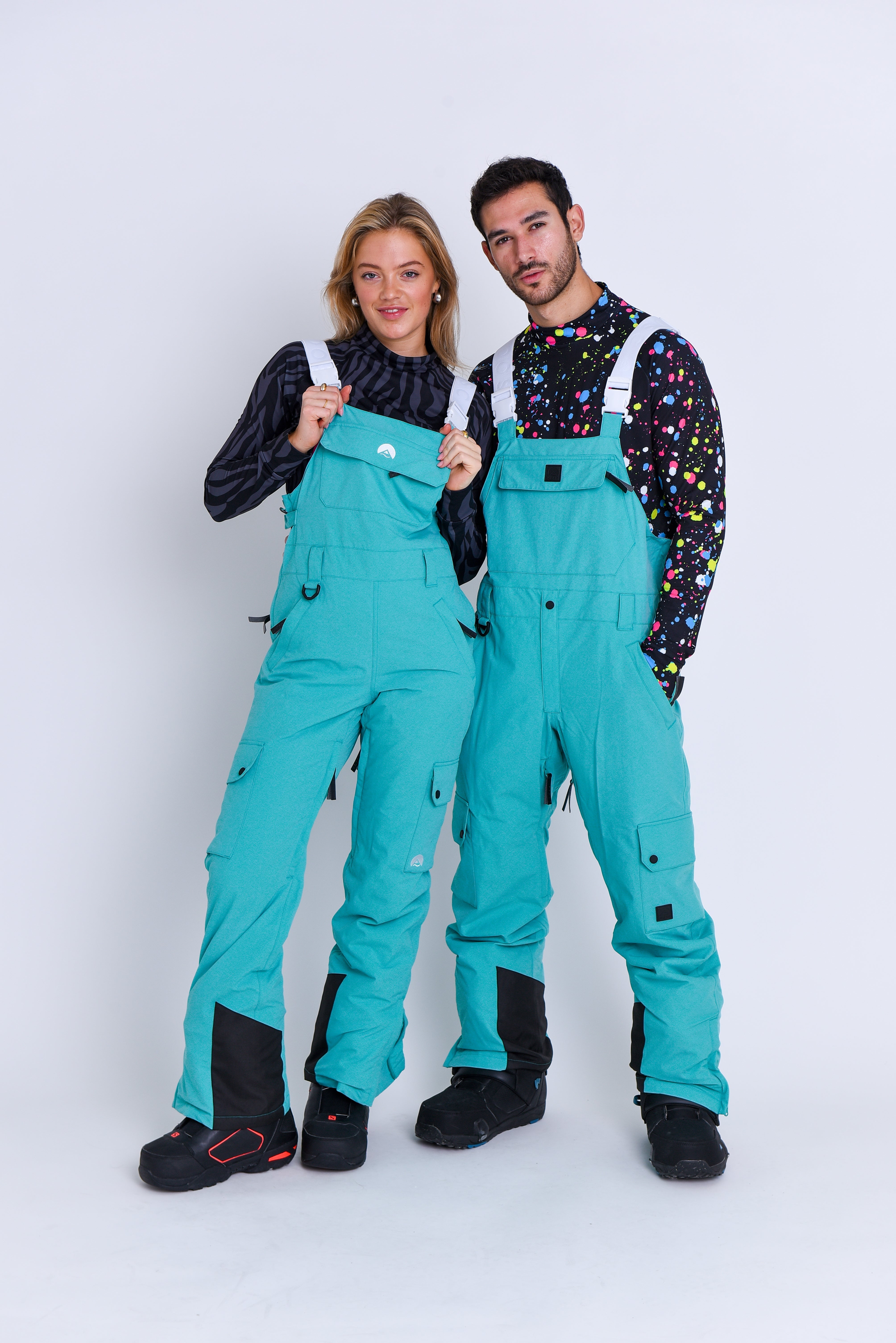 Yeh Man Bib Pant - Aqua