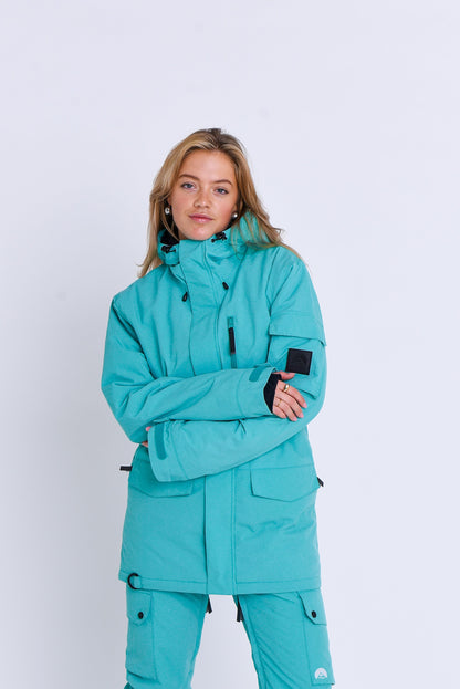 Yeh Girl Ski & Snowboard Jacket - Aqua
