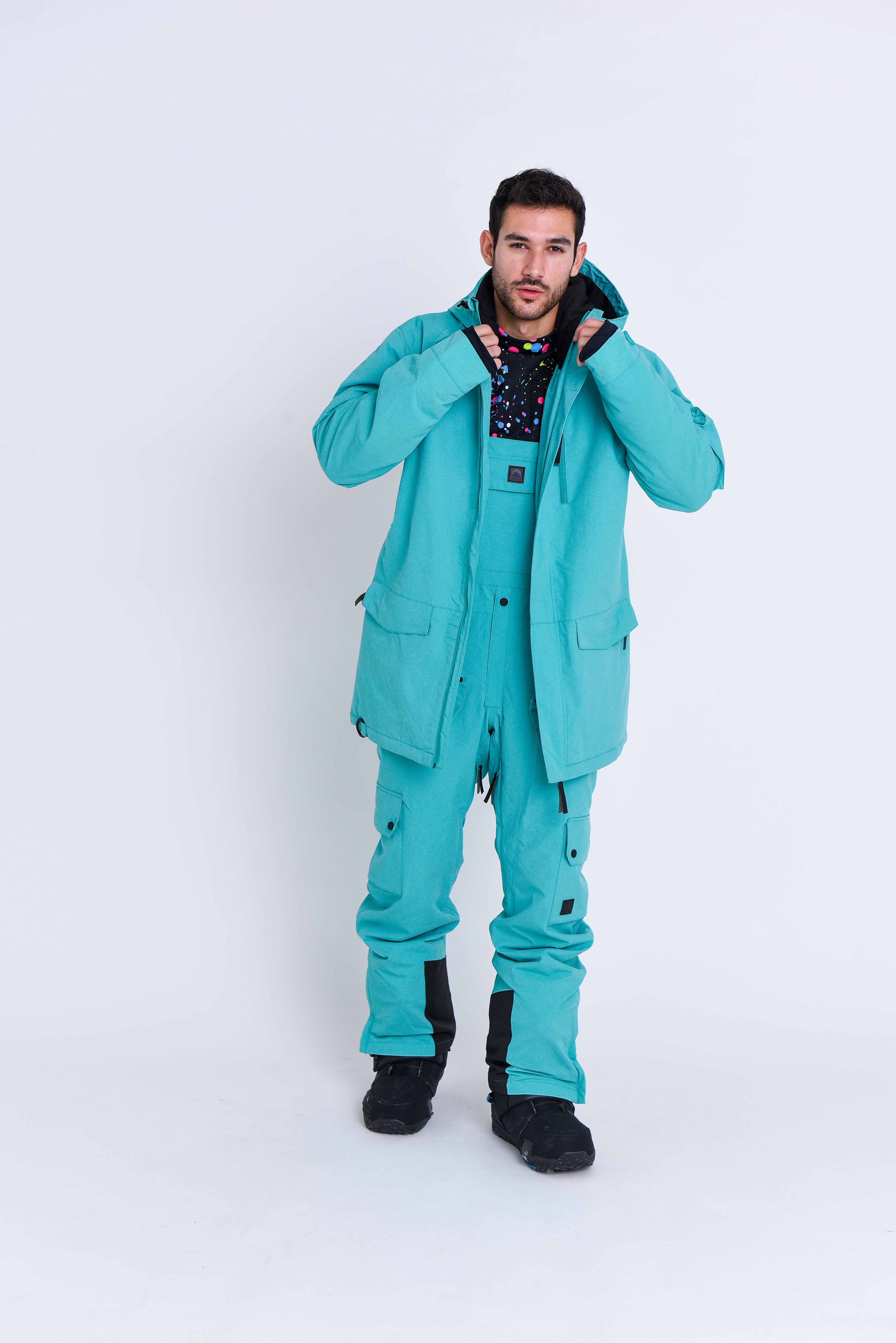 Yeh Man Bib Pant - Aqua