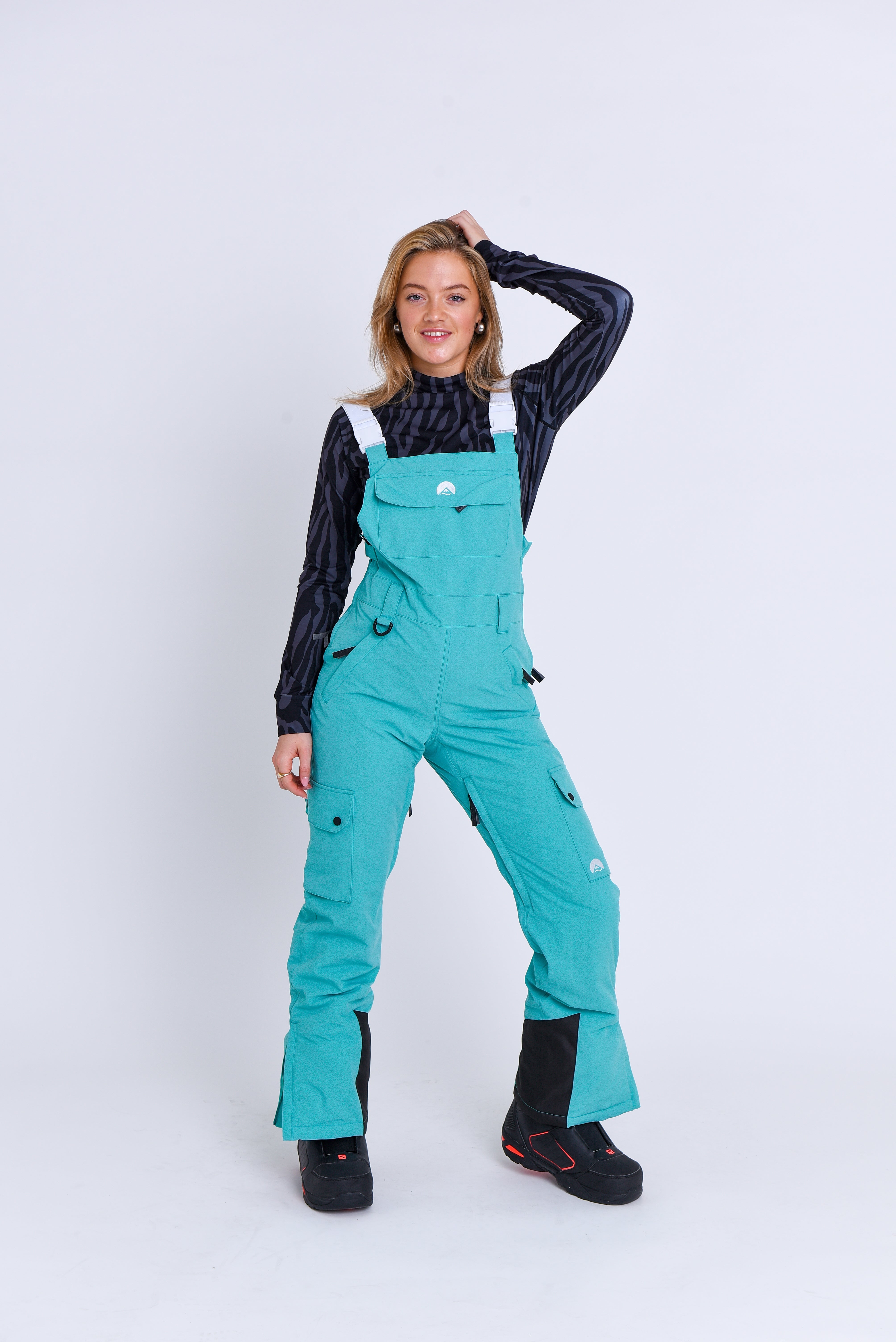 Yeh Girl Bib Pant - Aqua