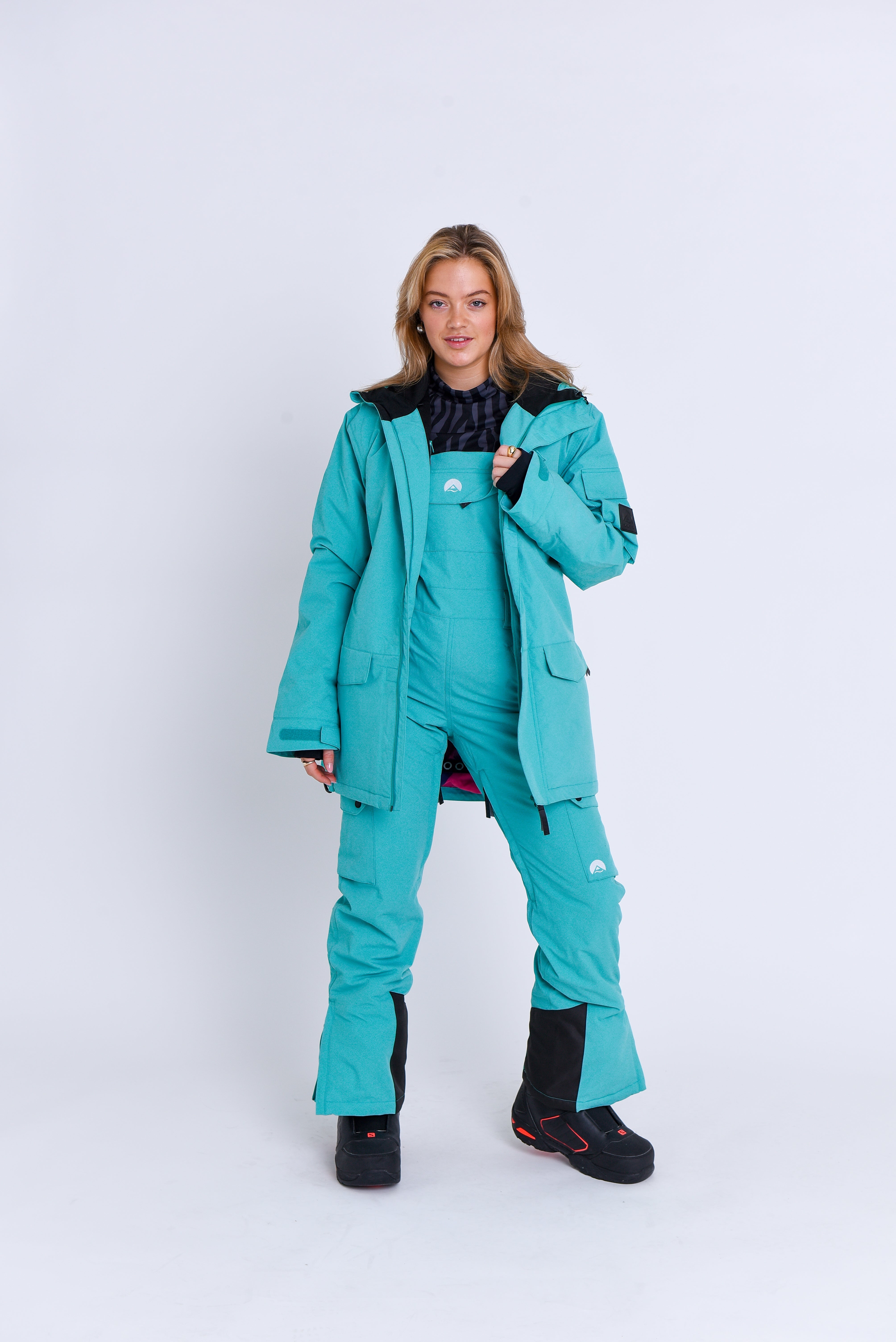 Yeh Girl Bib Pant - Aqua