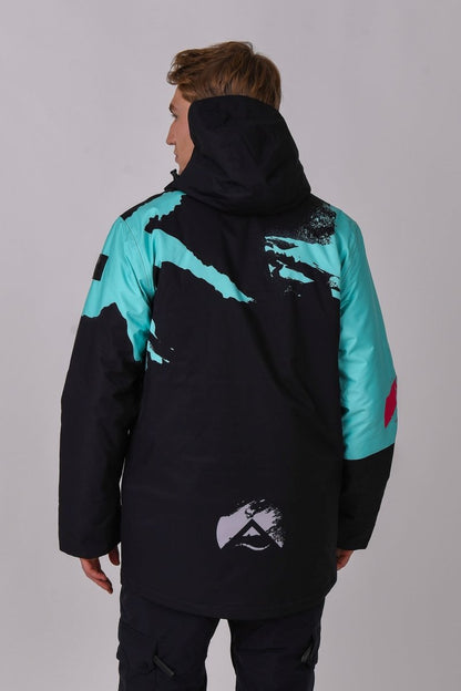 Afterparty Jacket Black & Mint Men's - OOSC Clothing