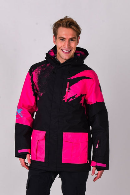 Afterparty Jacket Black & Pink Men's - OOSC Clothing