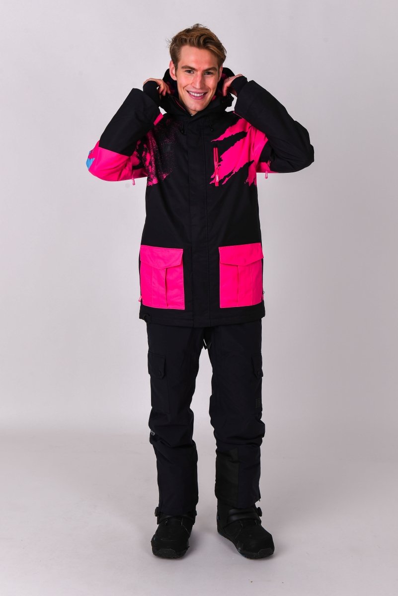 Afterparty Jacket Black & Pink Men's - OOSC Clothing