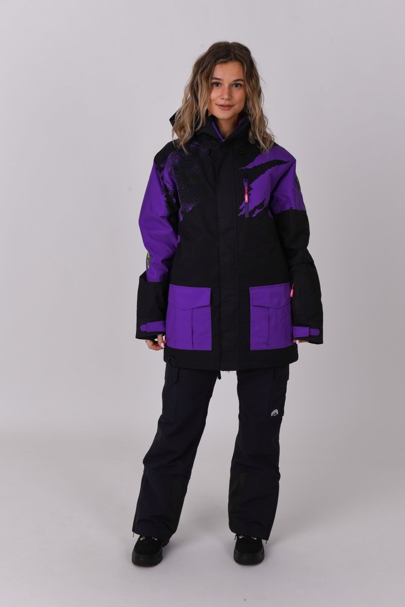 Afterparty Jacket Black & Purple - OOSC Clothing