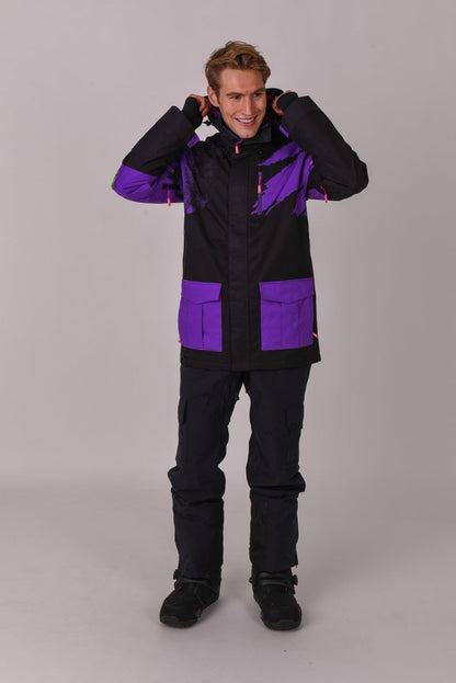 Afterparty Jacket Black & Purple Men's - OOSC Clothing