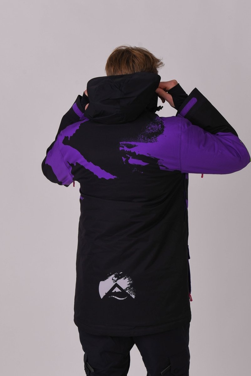 Afterparty Jacket Black & Purple Men's - OOSC Clothing