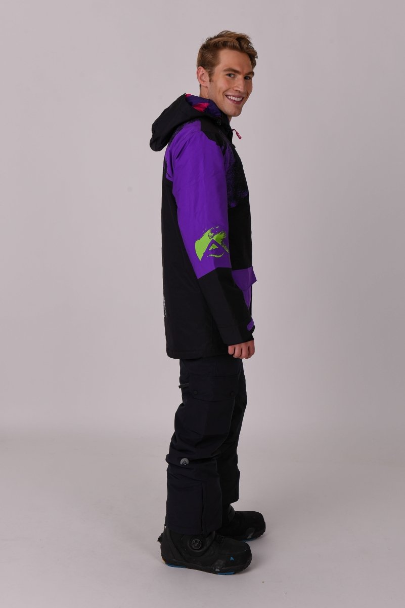 Afterparty Jacket Black & Purple Men's - OOSC Clothing