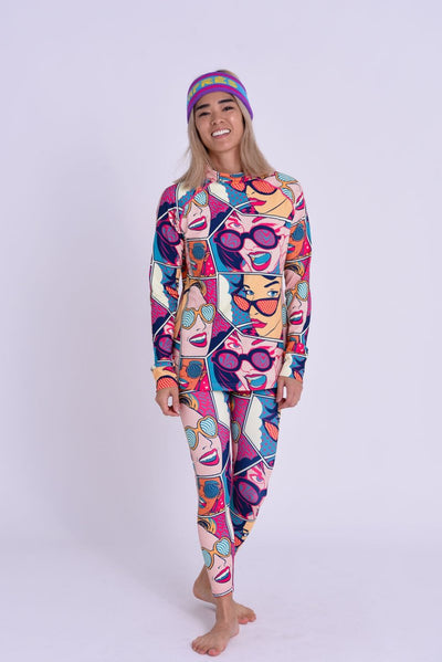 Baselayer Top - Comic Book Candy Women's - OOSC Clothing