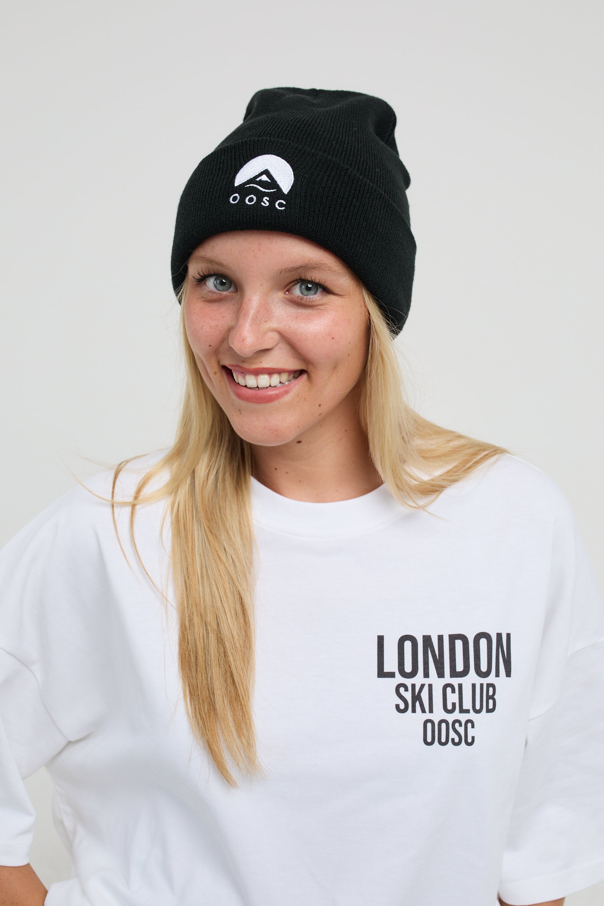 Classique Beanie - Black with White Logo