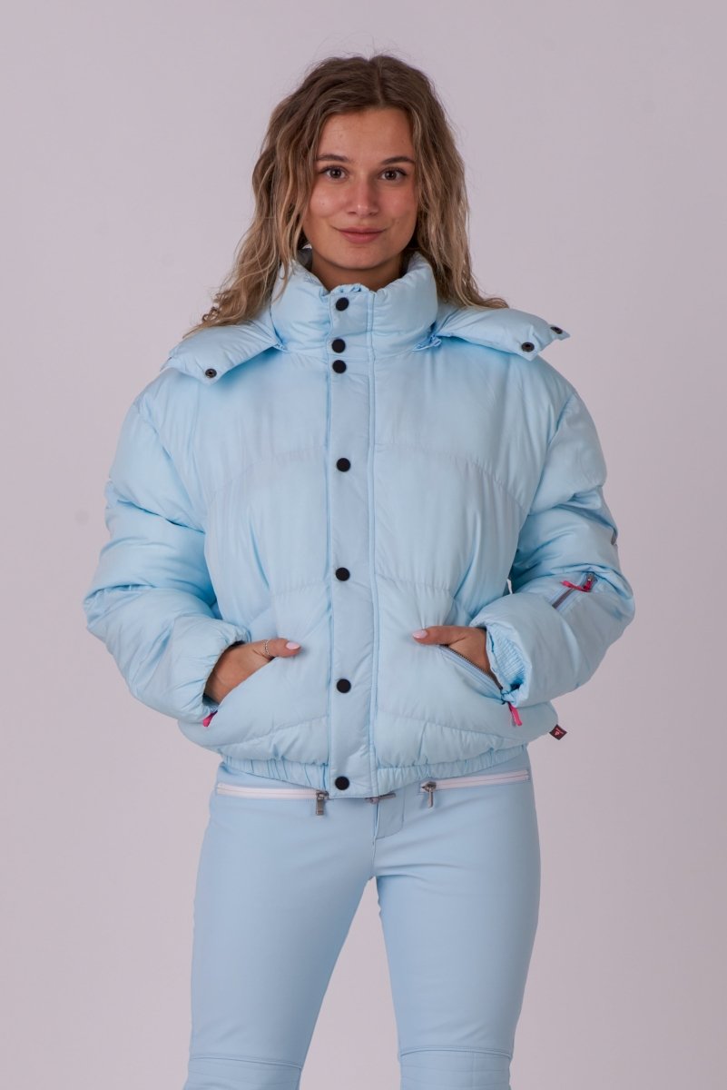 Chic Puffer Jacket - Ice Blue - OOSC Clothing