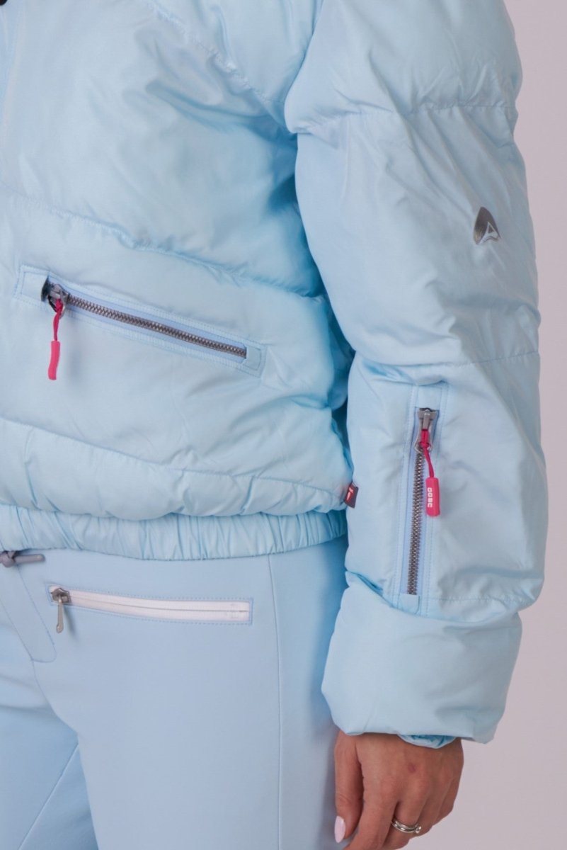 Chic Puffer Jacket - Ice Blue - OOSC Clothing