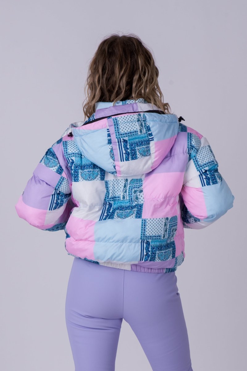 Chic Puffer Jacket - Patchwork - OOSC Clothing