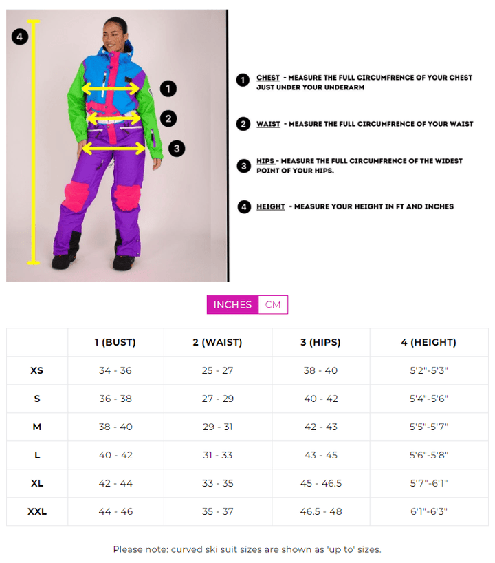 Combinaison de ski courbée Hotstepper pour femme