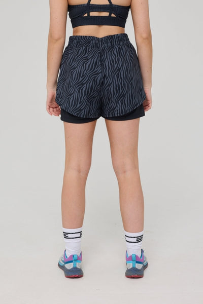 Elite 2 in 1 Running Shorts - Black Tiger - OOSC Clothing
