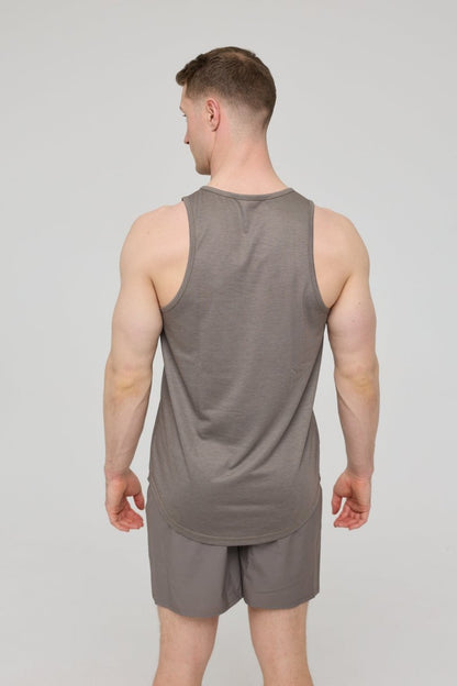 Elite Activewear Tank Khaki - Men's - OOSC Clothing