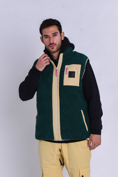 Method Sherpa Vest Forest Green - Men's