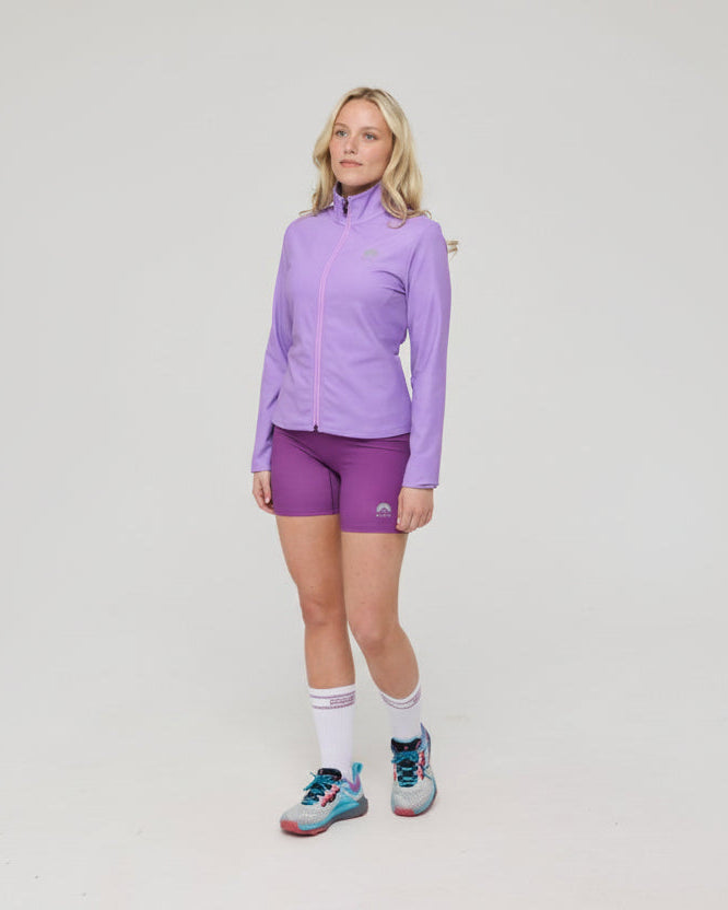 Infinite Cropped Zipped Jacket - Purple - OOSC Clothing