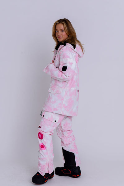 Yeh Girl Ski & Snowboard Jacket - Pink Tie Dye Signature line