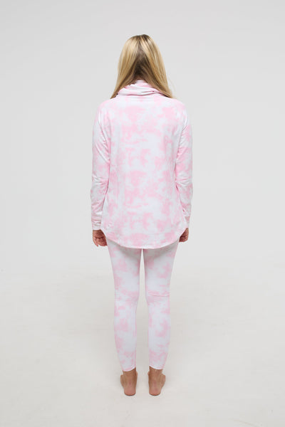 Baselayer Leggings - Pink Tie Dye Women's