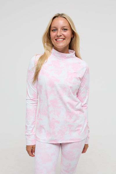 Baselayer Top - Pink Tie Dye Women's