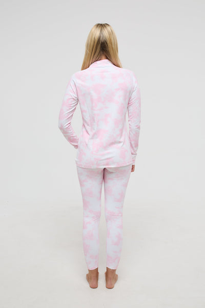 Baselayer Top - Pink Tie Dye Women's