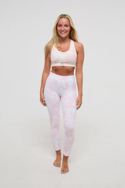 Baselayer Leggings - Pink Tie Dye Women's