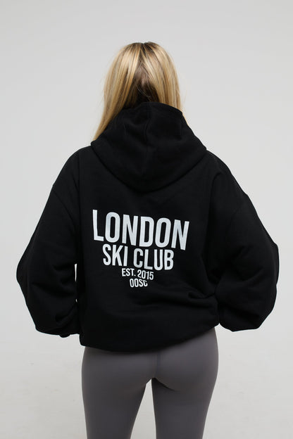 London Ski Club Oversize Hoodie - Black