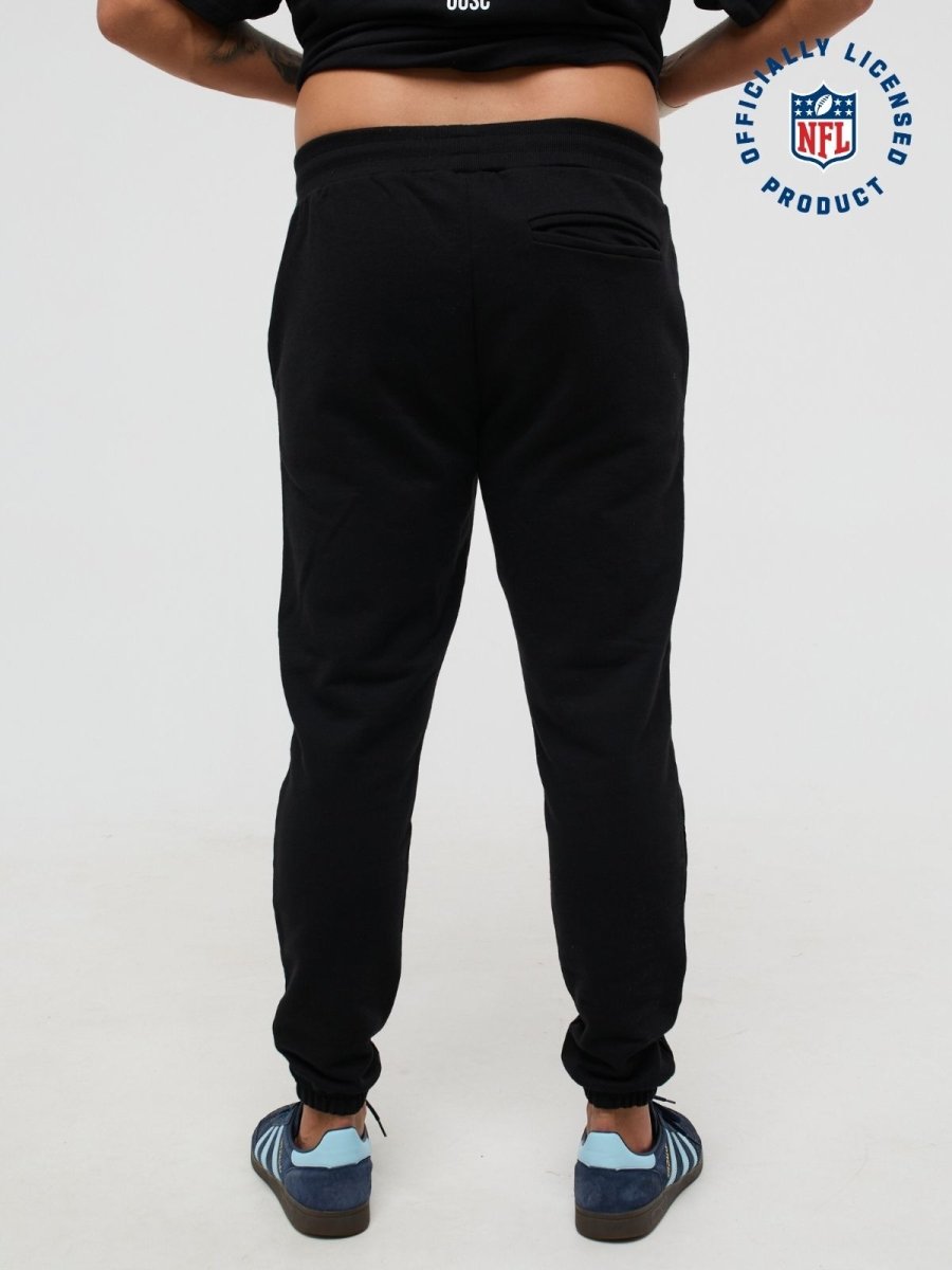 NFL Heavyweight Oversize Shield Sweat Pants - Black - OOSC Clothing