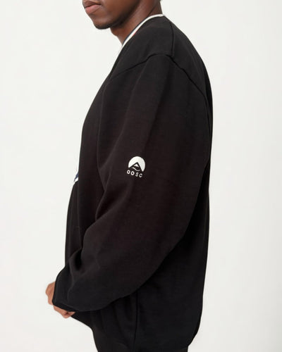 NFL Heavyweight Oversize Shield Sweatshirt - Black - OOSC Clothing