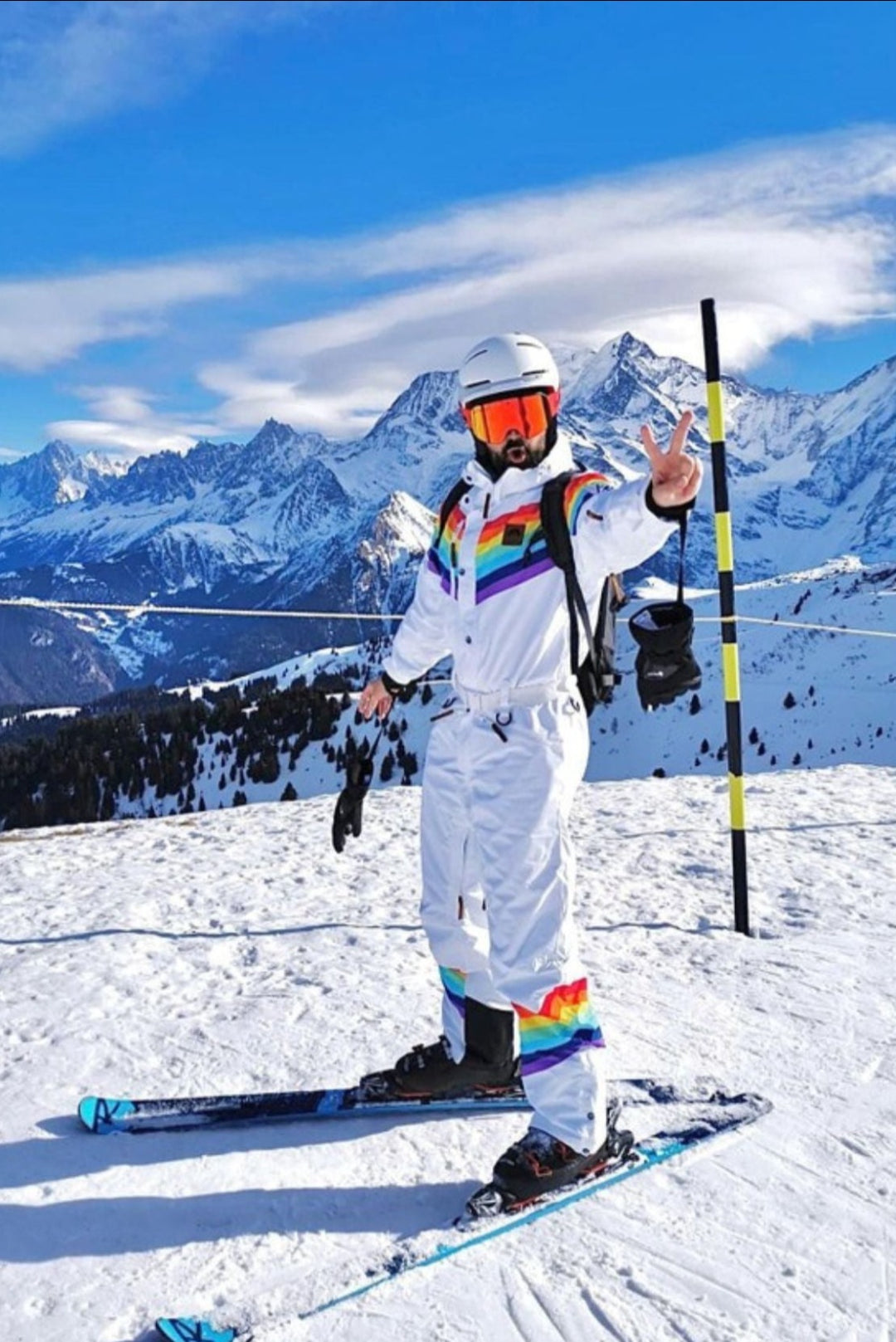 Rainbow Road Ski Suit - Mens/Unisex