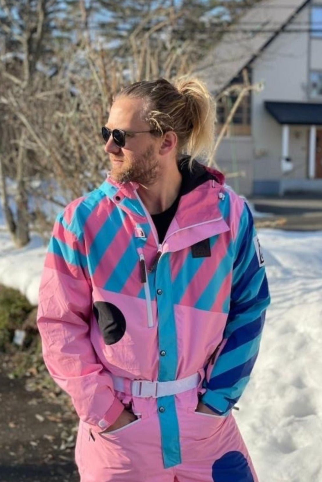 Penfold In Pink Ski Suit - Men's