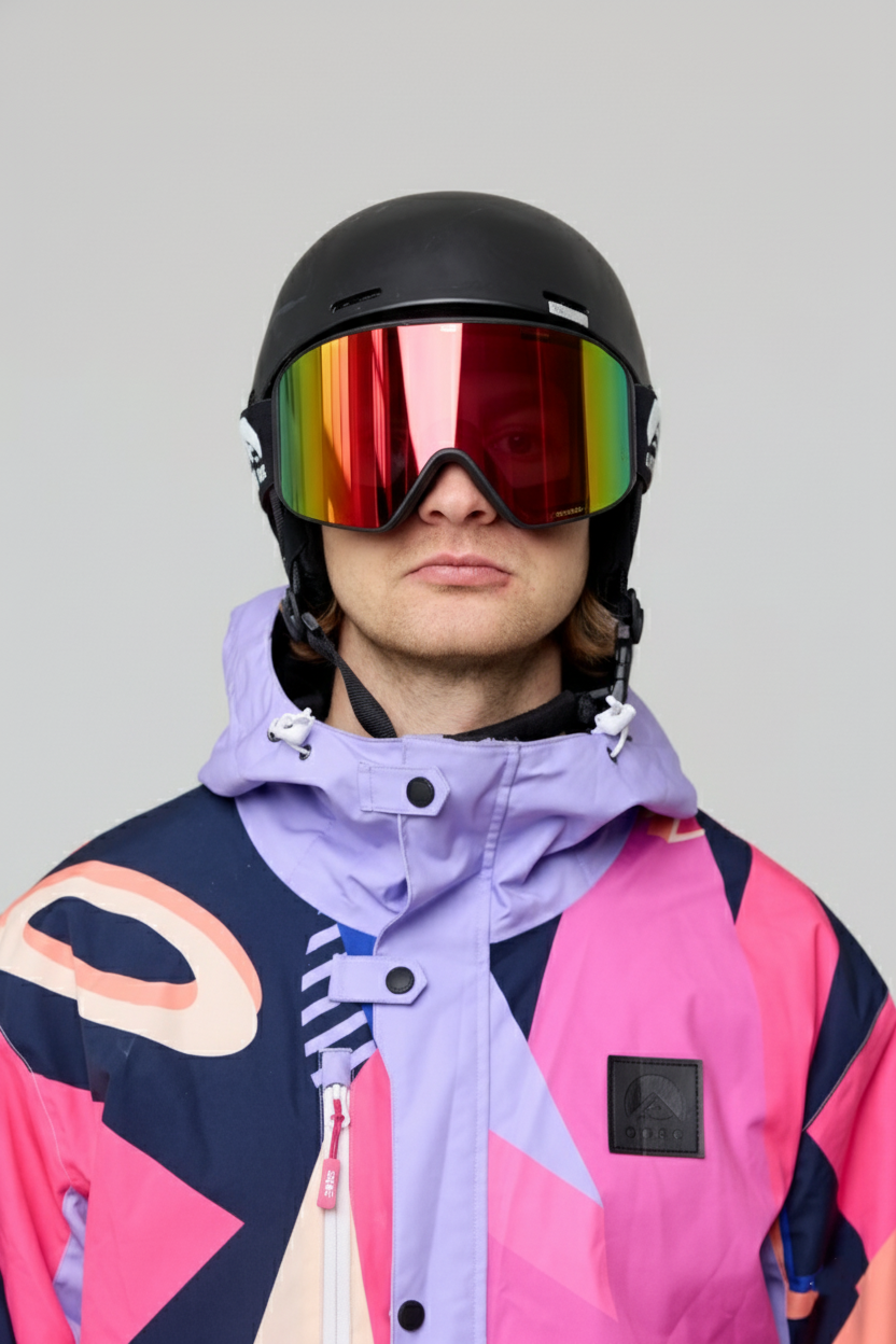 OOSC Vizion Ski & Snowboard Goggles - Black and White